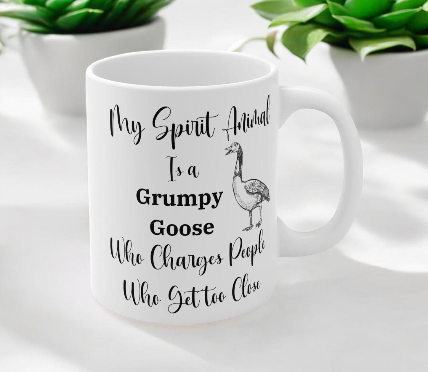 Grumpy Goose Spirit Animal 11oz Ceramic Coffee Mug