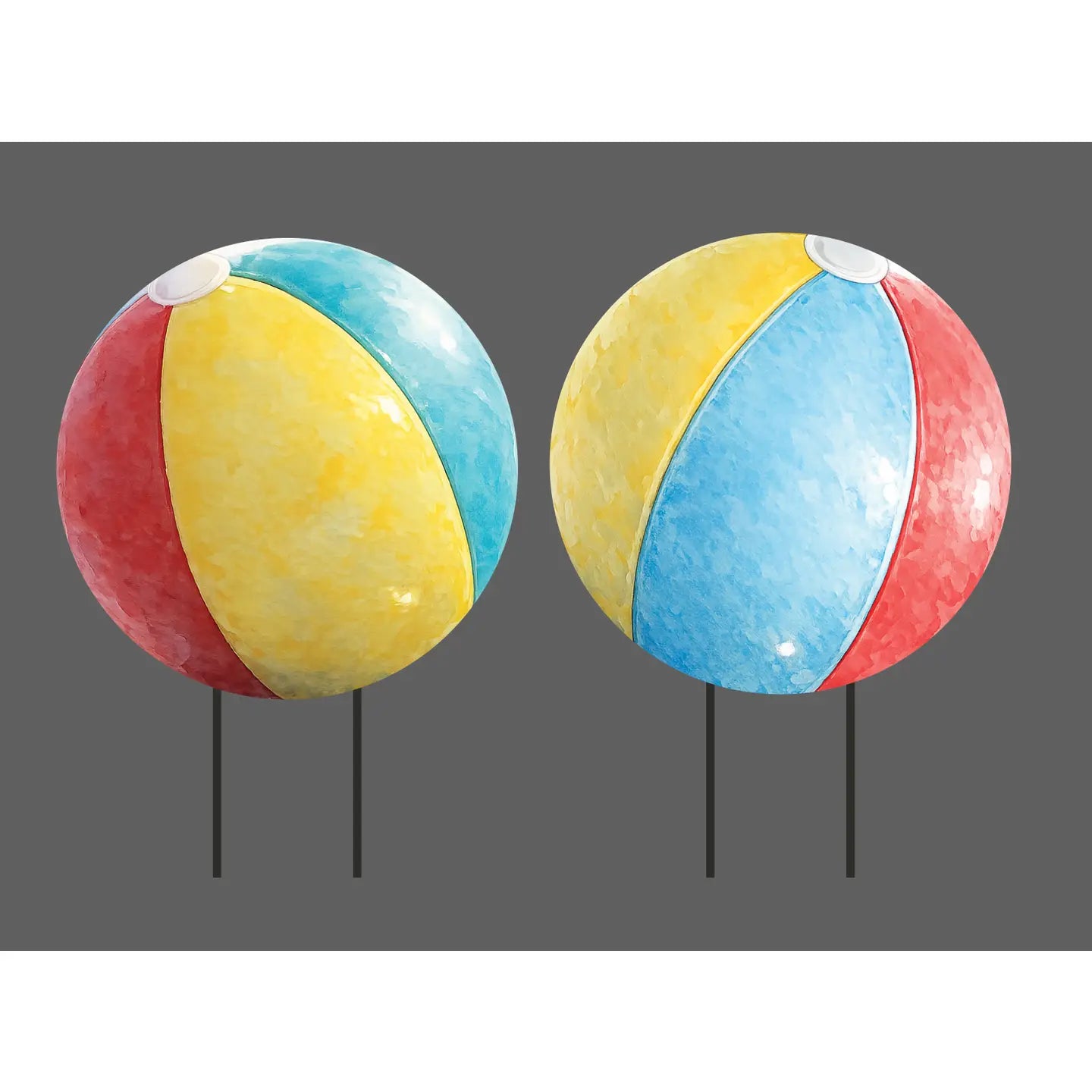 Beach Ball Yard Signs