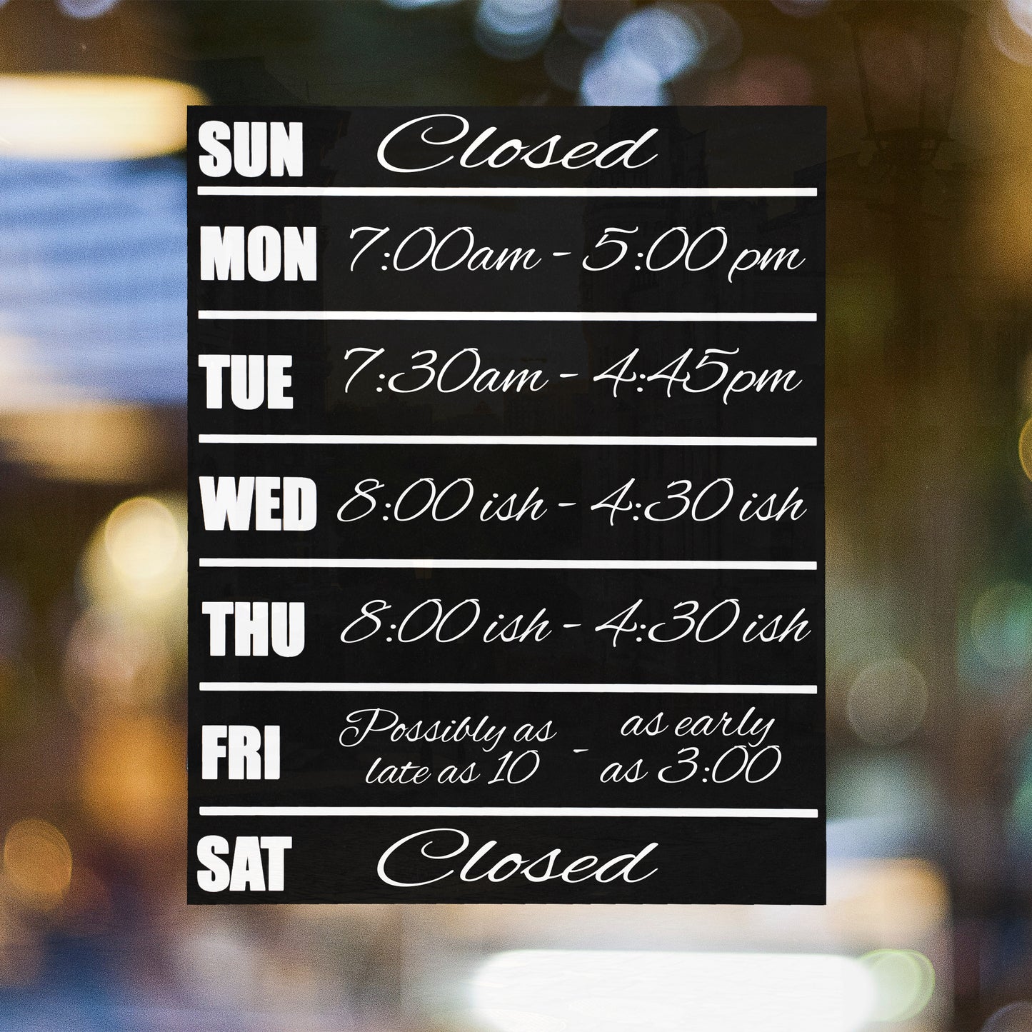 JennyGems Menu Chalkboard Sign, 11.5x14.5 Inches, Weekly Meal Planner Menu Board, Reusable Chore Chart, to Do List, Weekly Planner, Office Hours Sign for Business, American Made