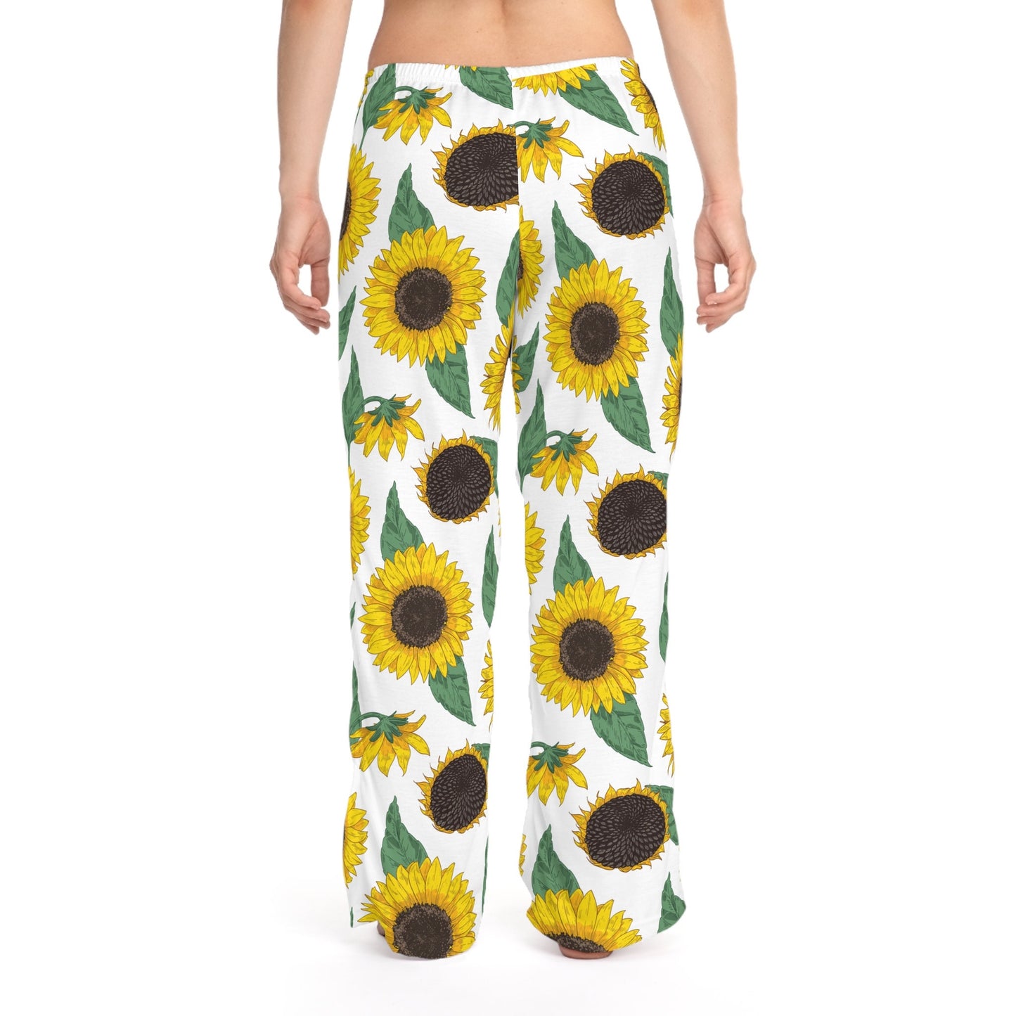 Sunflower Pajama Pants – Cozy Women's Loungewear, Perfect Christmas Gift for Sunflower Lovers, Comfortable Pajama Bottoms, Holiday Gift Idea