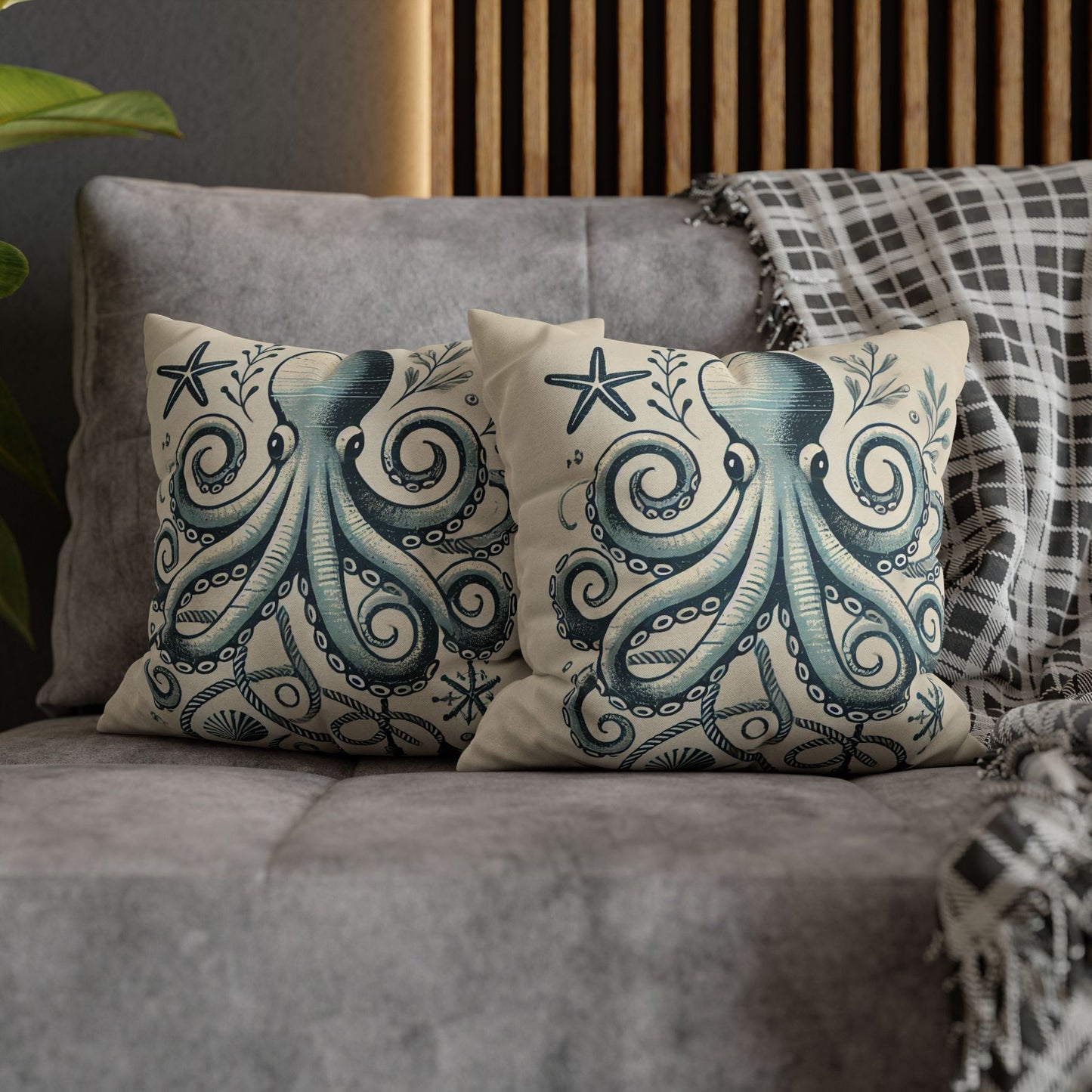 Octopus Pillow Cover Decor