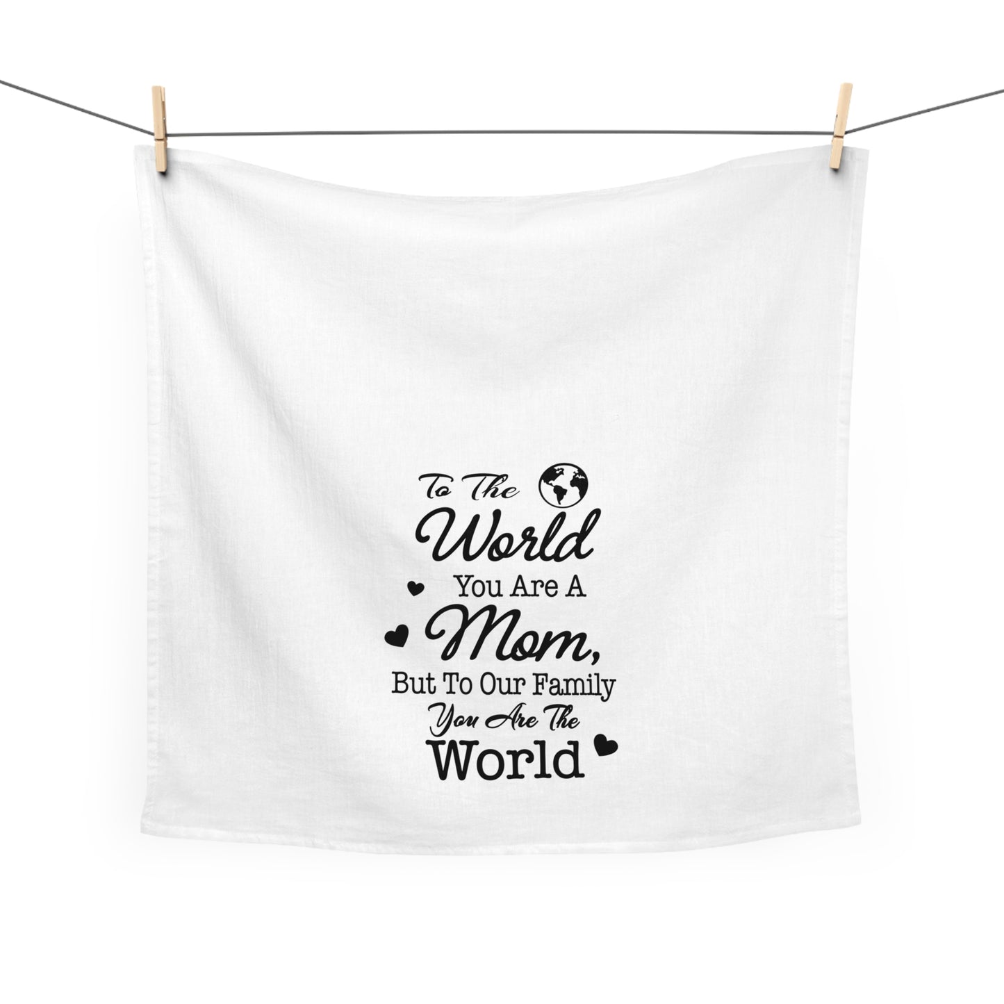 Unique Mothers Day Gift, Heartfelt Sentiment Kitchen Towel for Mom, Meaningful Tea Towel, Decorative Mom Gift for Home & Kitchen