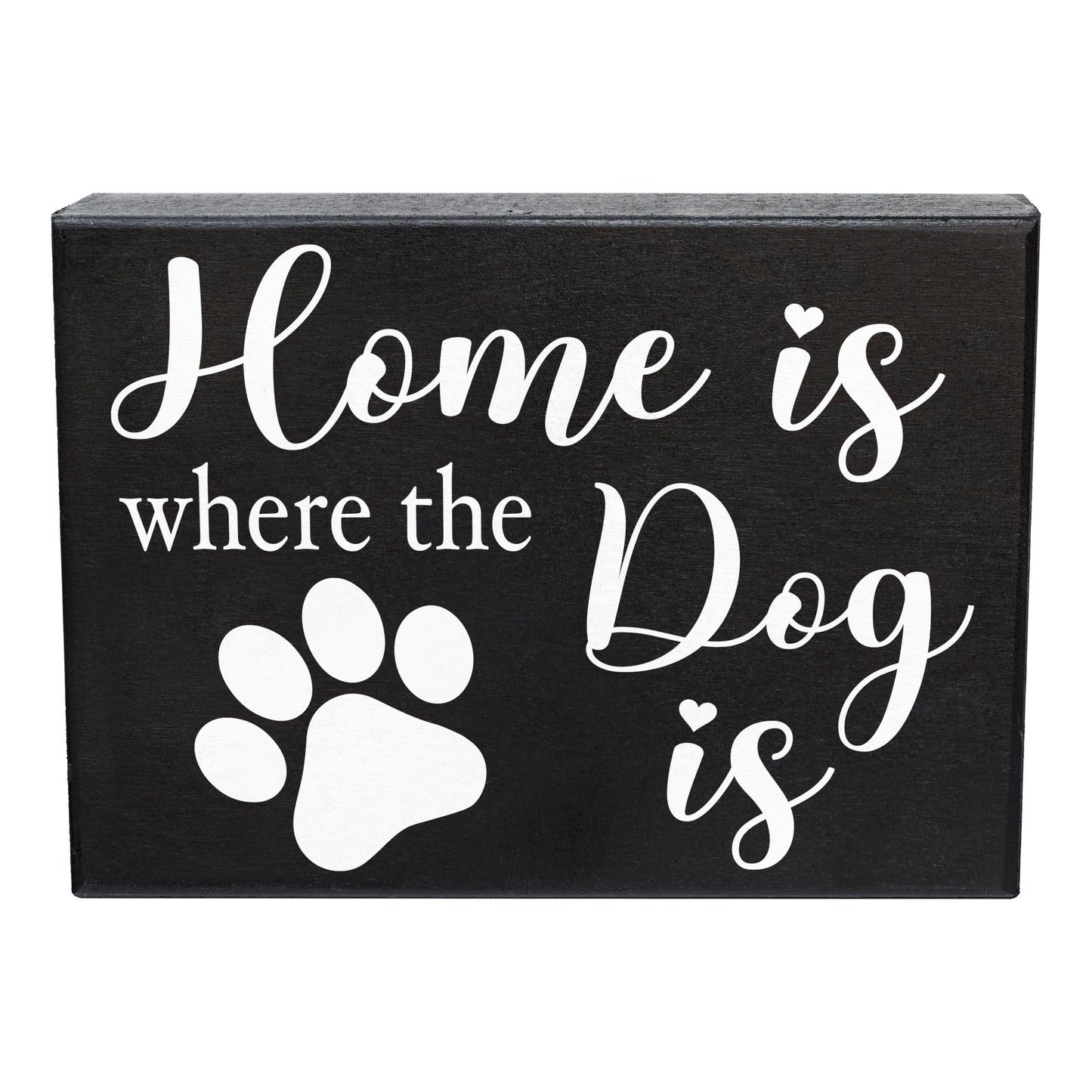 JennyGems Dog Gifts, Home Is Where the Dog Is, 8x6 Inch Wood Sign, Wall Decor, Dog Novelty Gifts, Cute Dog Signs, Dog Lovers Gifts, Dog Mom Gifts, American Made
