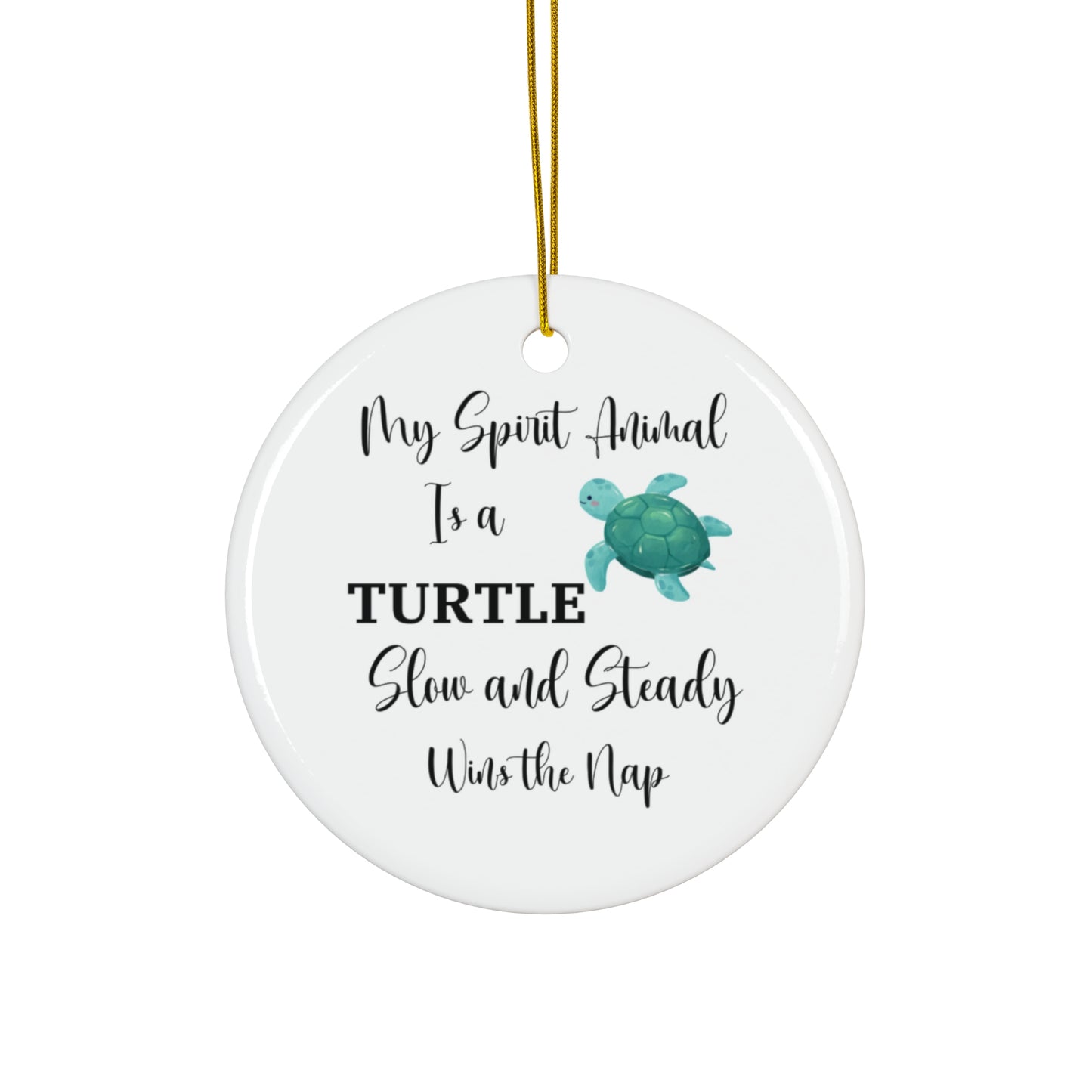 Turtle Spirit Animal Christmas Ornament