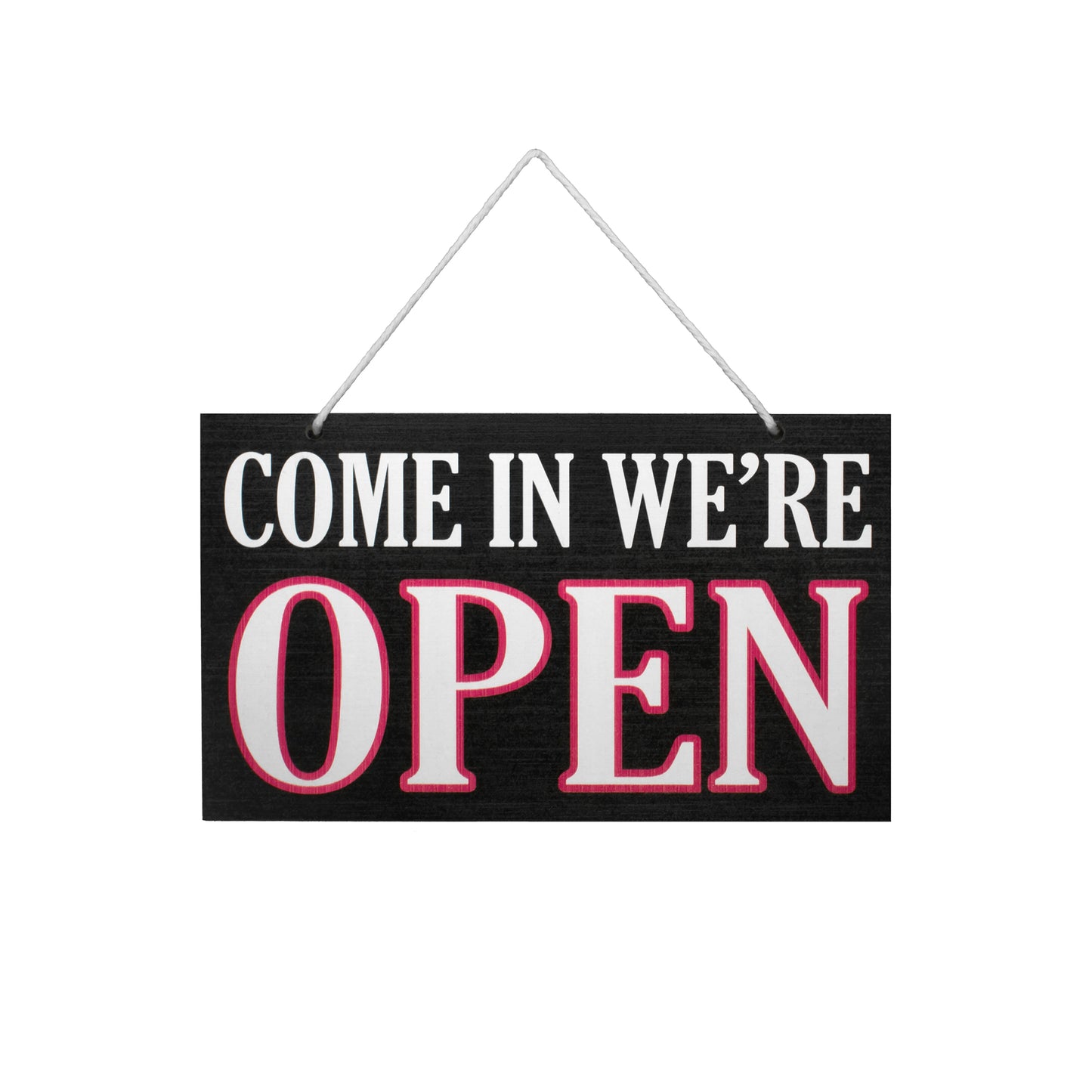 Business Open and Closed Door Sign, Reversible