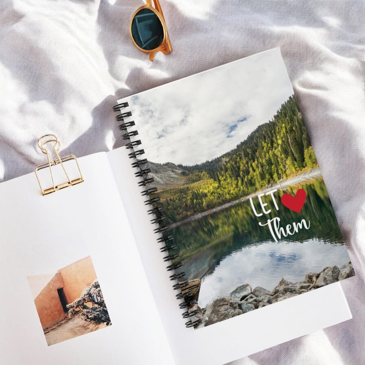 Eco-Friendly Spiral Notebook - Let Them Love Nature, Journal, Sketchbook, Nature Lover Gift, Travel Journal, Wilderness Planner