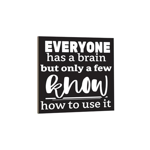 Everyone Has a Brain Funny Fridge Magnet – 3 x 3 Inch