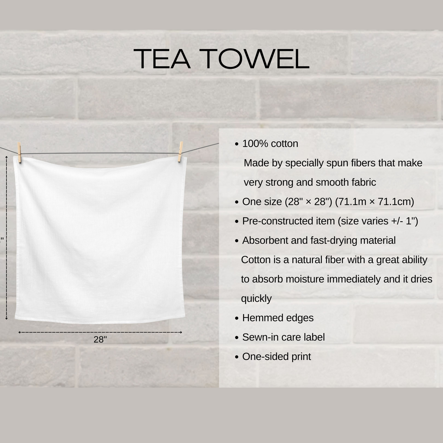 Unique Mothers Day Gift, Heartfelt Sentiment Kitchen Towel for Mom, Meaningful Tea Towel, Decorative Mom Gift for Home & Kitchen