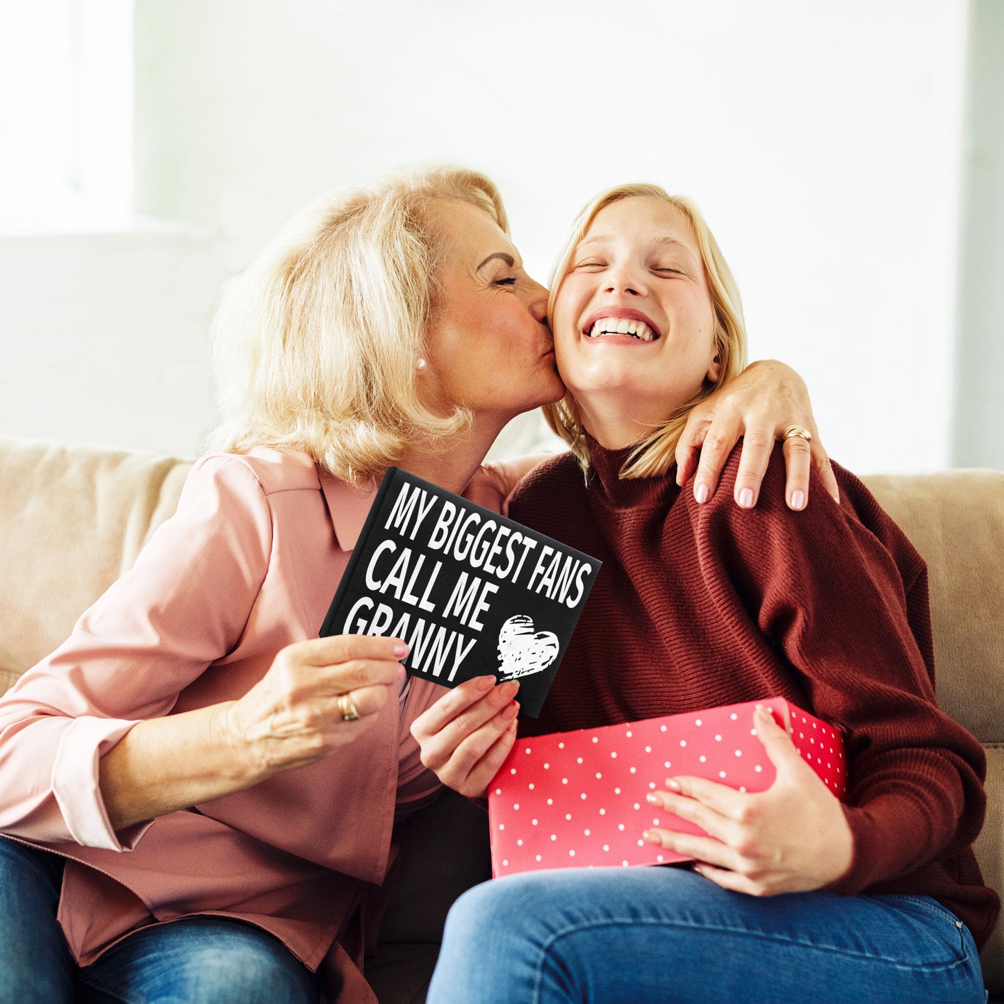 JennyGems My Biggest Fans Call Me Granny Wood Sign, Granny Gifts, Gift for Granny