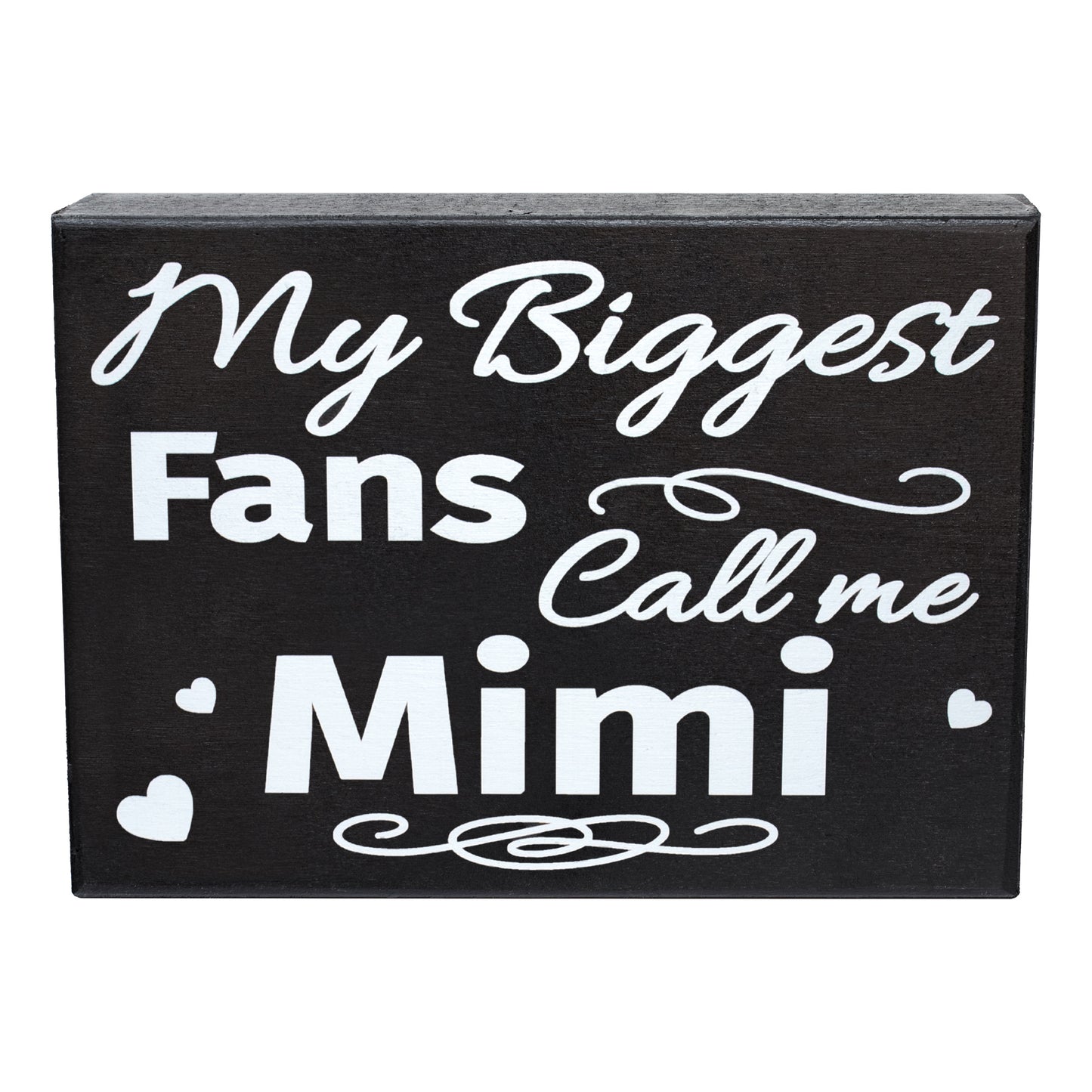 JennyGems My Biggest Fans Call Me Mimi Sign, American Made 8x6 inch Wall Hanging Decor, Mimi Gifts, Decorative Wall Art