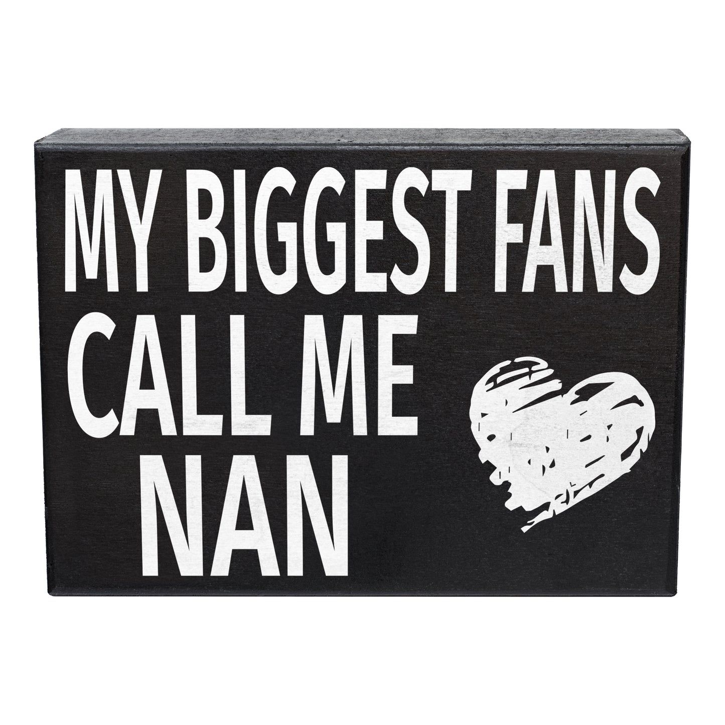 JennyGems My Biggest Fans Call Me Nan Sign, American Made 8x6 Inch Wall Hanging Decor, Nan Gifts, Wall Art