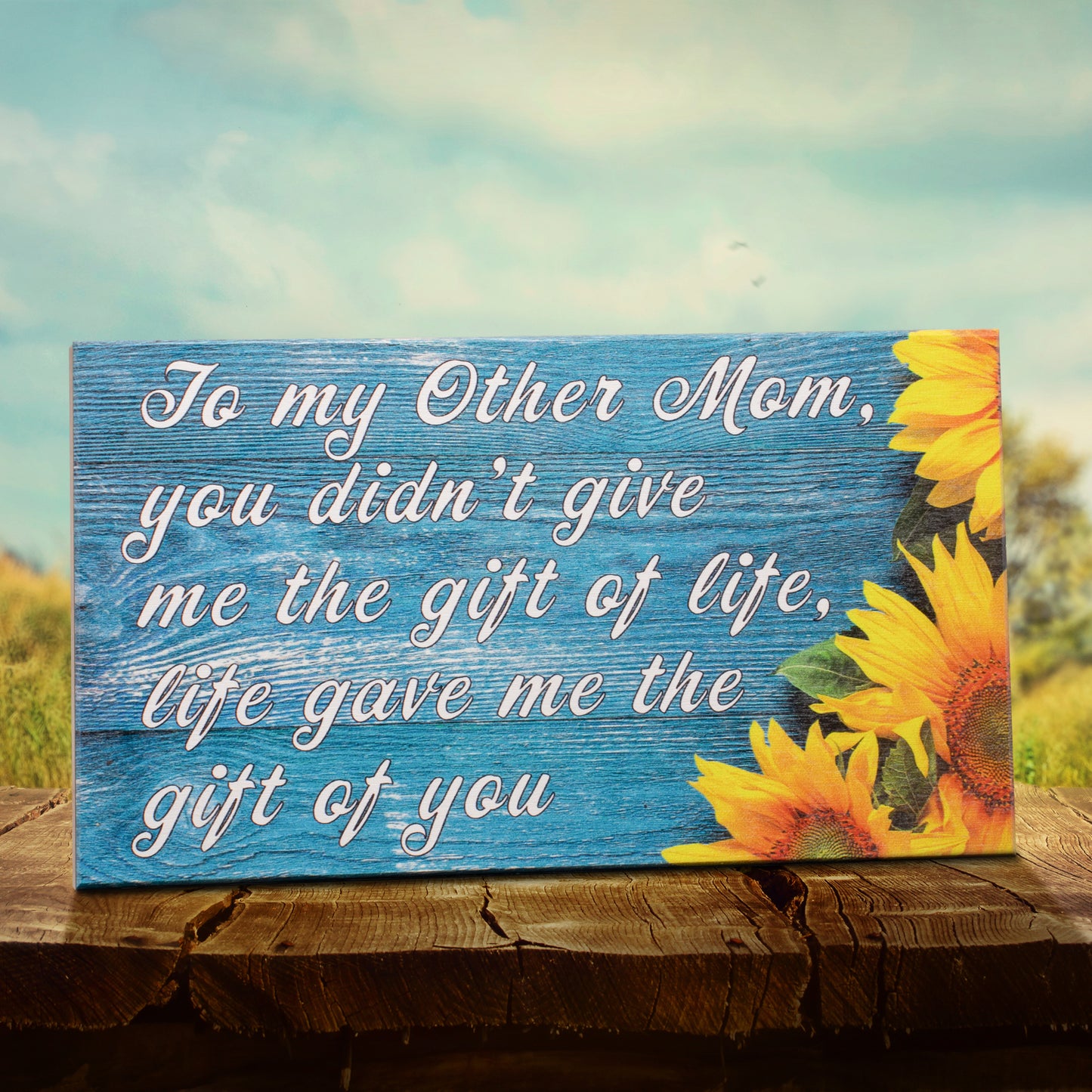 JennyGems To My Other Mom, Life Gave Me the Gift Of You Sign, Bonus Mom Gifts, Stepmom Gifts, Foster Mom, Mother in Law Gifts, Second Mom Gift