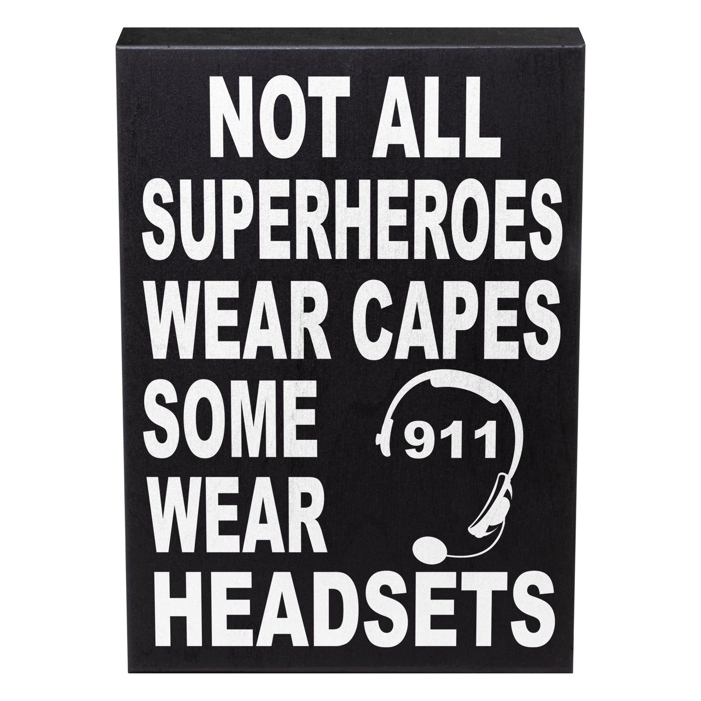 JennyGems 911 Dispatcher and Operator Gift Sign Decor, Wall Hanging and Tabletop Decoration, 8x6 inches, Made in USA
