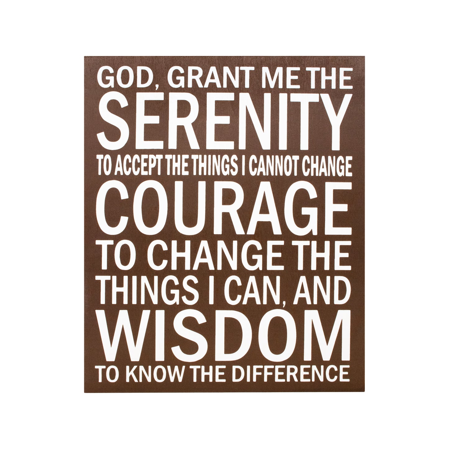 JennyGems Serenity Prayer Sign, 10x12 Inches, Positive Energy Wall Art, Sobriety Anniversary Gift, Housewarming Farmhouse Christian, American Made