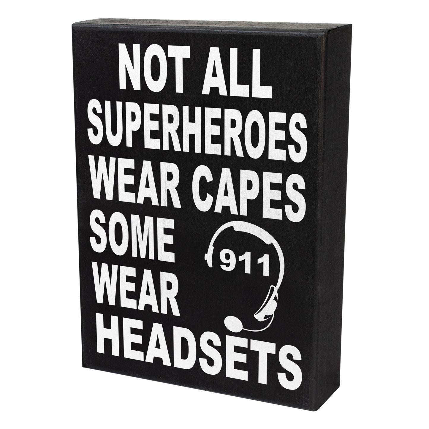 JennyGems 911 Dispatcher and Operator Gift Sign Decor, Wall Hanging and Tabletop Decoration, 8x6 inches, Made in USA
