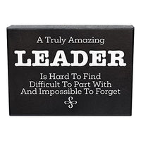 JennyGems Boss & Mentor Appreciation Gifts - 8x6 Inch Wood Sign for Bosses Day & Retirement