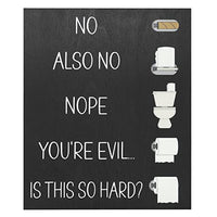 JennyGems Funny Bathroom Signs - Changing the Toilet Paper Wooden Wall Decor - Farmhouse Bathroom Decoration for Wall Hanging, Black