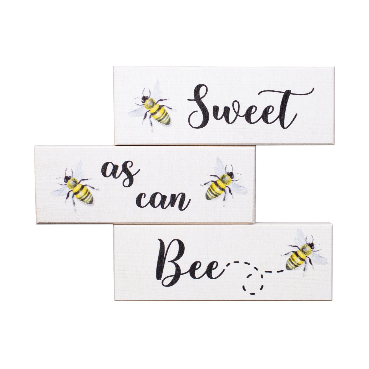 JennyGems Spring Decor Sign Decorations Farmhouse, Sweet as Can Bee, Farmhouse Accents, Tabletop Centerpiece Mantel Decorations, Made in USA