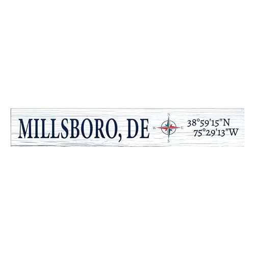 JennyGems Millsboro Delaware Gifts, Delaware Souvenirs, Shelf and Wall Art, Made in USA
