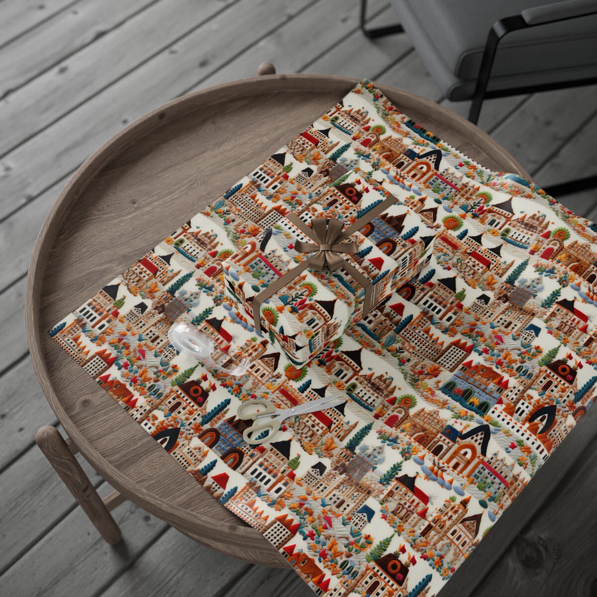 Medieval Wrapping Paper Castle Period for Gifts and Presents, Unique High End Luxurious Wrapping Paper, Historical Period Era