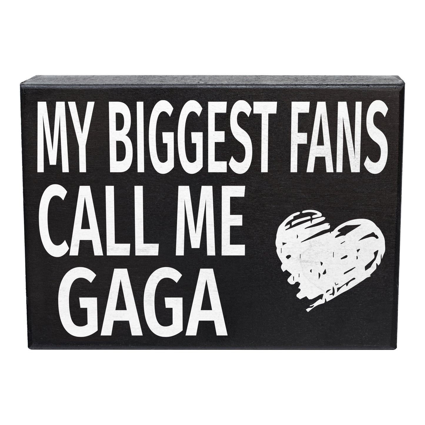 JennyGems Gifts for Gaga, Gaga Gifts from Granddaughter Grandson, My Biggest Fans Call Me Gaga Wood Sign, Gaga Gifts for Christmas, Gaga Birthday Gifts from Grandkids