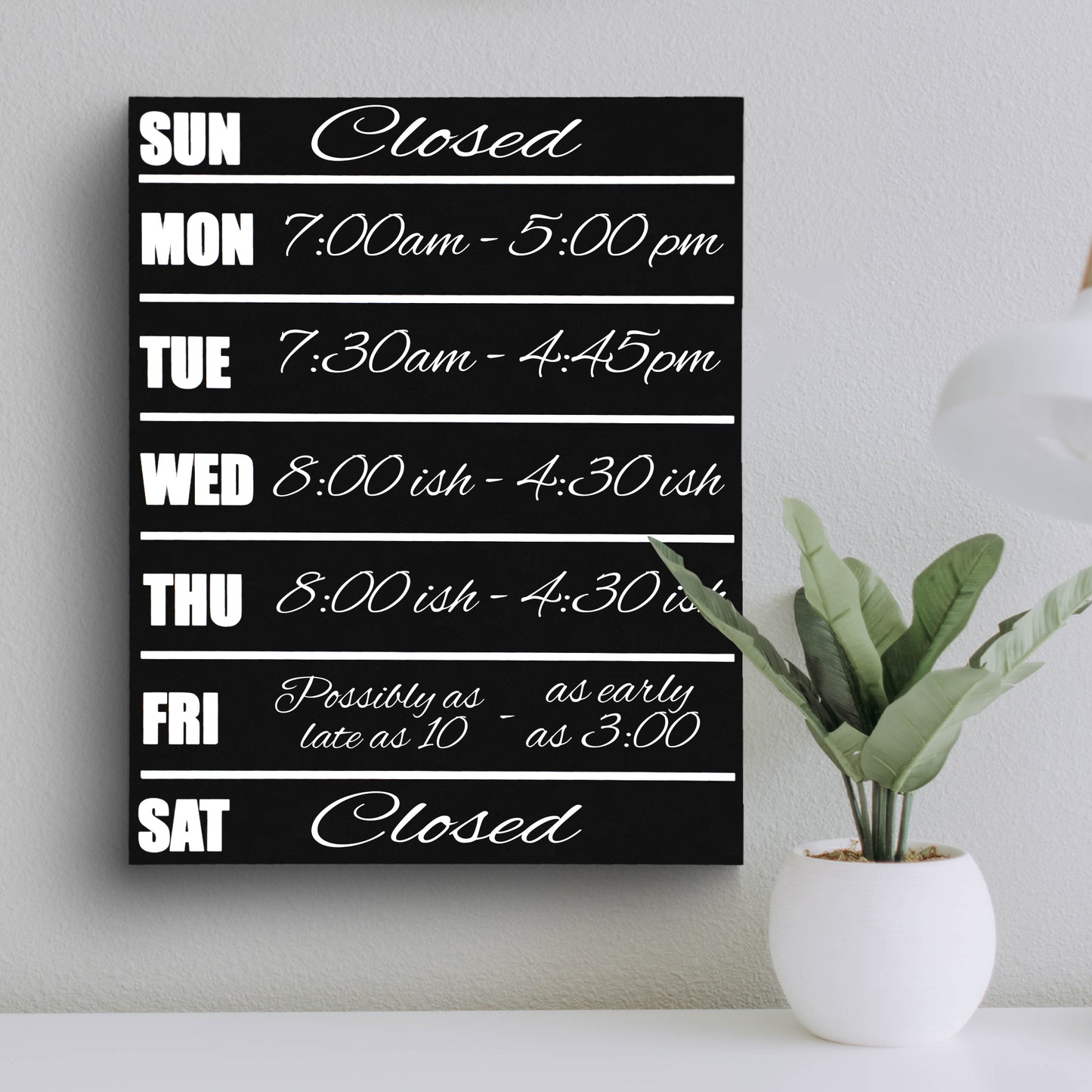 JennyGems Menu Chalkboard Sign, 11.5x14.5 Inches, Weekly Meal Planner Menu Board, Reusable Chore Chart, to Do List, Weekly Planner, Office Hours Sign for Business, American Made