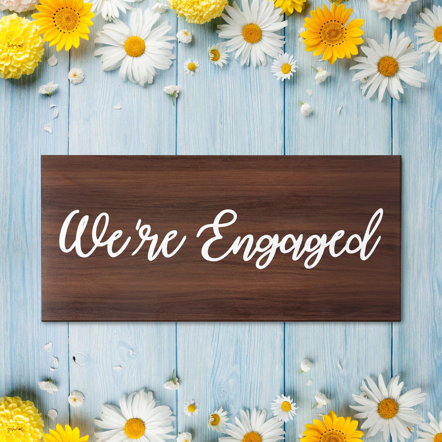 JennyGems We're Engaged | Engagement Photo Prop Sign | Engagement Announcement | Engagement Photoshoot Sign | Engagement Party Decoration|
