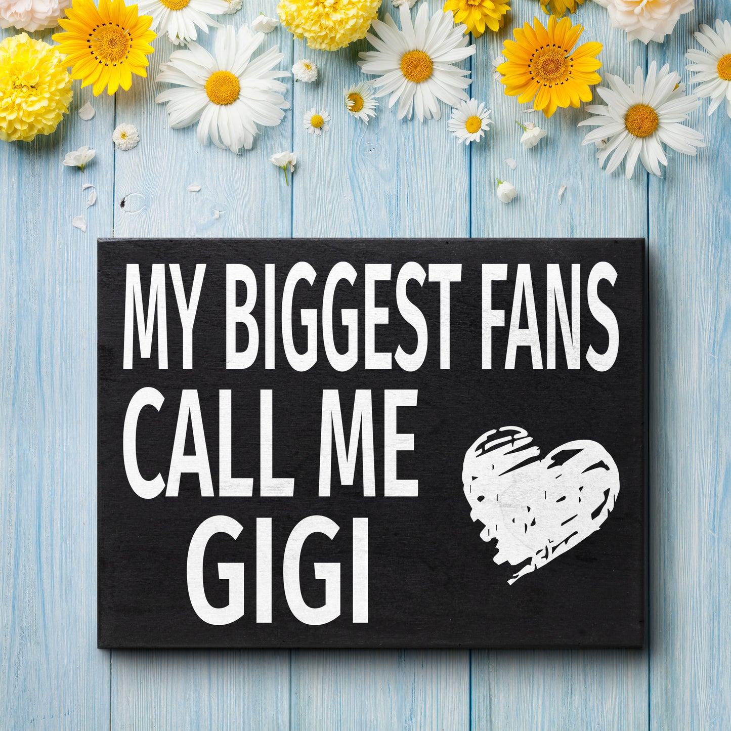 JennyGems Gifts for Gigi, Gigi Gifts from Granddaughter Grandson, My Biggest Fans Call Me Gigi Wood Sign, Gigi Gifts for Christmas, Gigi Birthday Gifts