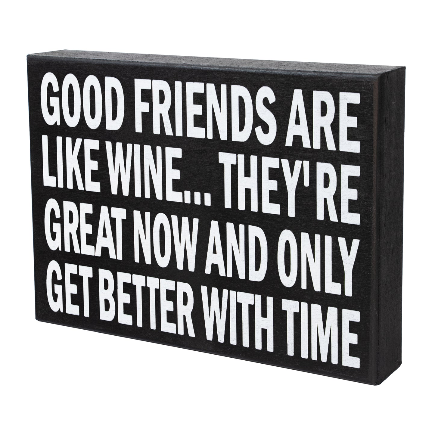 JennyGems Friendship Gifts, Good Friends Are Like Wine They're Great Now And Only Get Better With Time, Wine Gifts, American Made 8x6 in Wood Wall Hanging, Wall Art, Friend Gift, Wine Sign, Wine Decor
