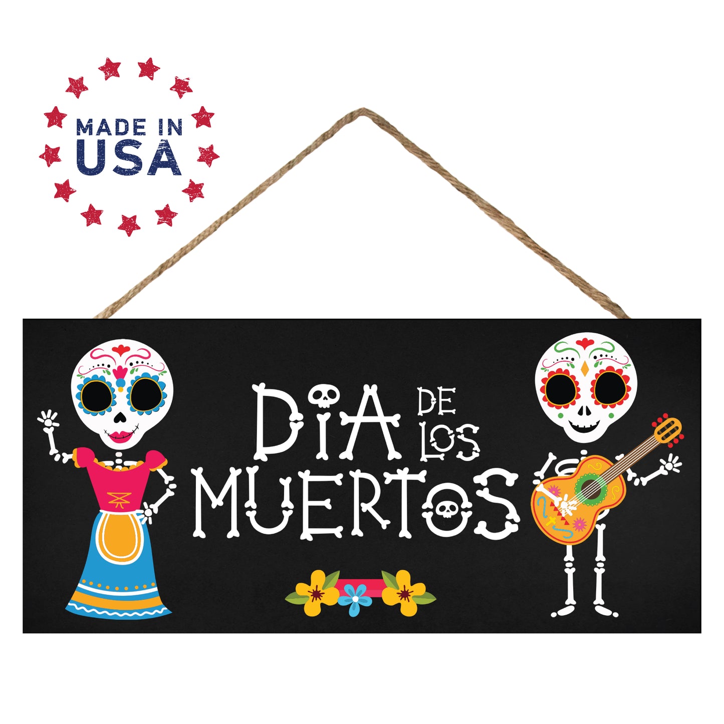 Day of the Dead Sign, Dia De Los Muertos Decor, Day of The Dead Decor, Halloween Decorations Day of the Dead Decorations Sugar Skulls Skeletons