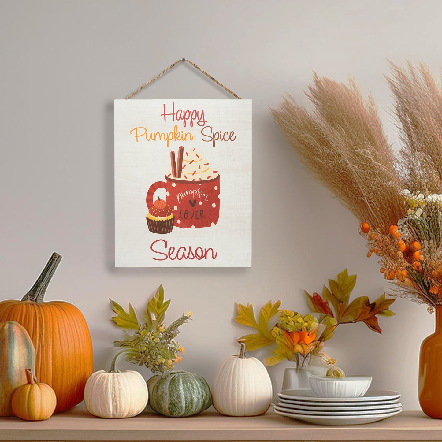 JennyGems Pumpkin Spice Decor, Fall Decor, Fall Room Decor, Fall Wall Decor, Autumn Decor, Fall Signs, Made in USA
