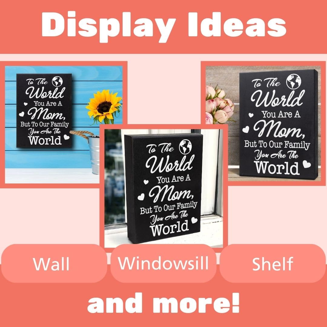 To Our Family You Are The World, But to our Family, You Are the World - Mom Gift Sign