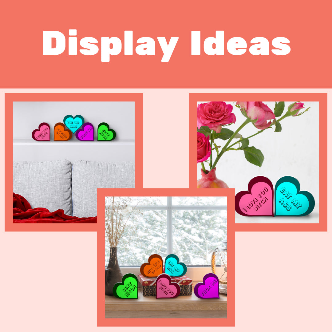 Valentine’s Day Conversation Hearts Set of 5 – Adult Humor