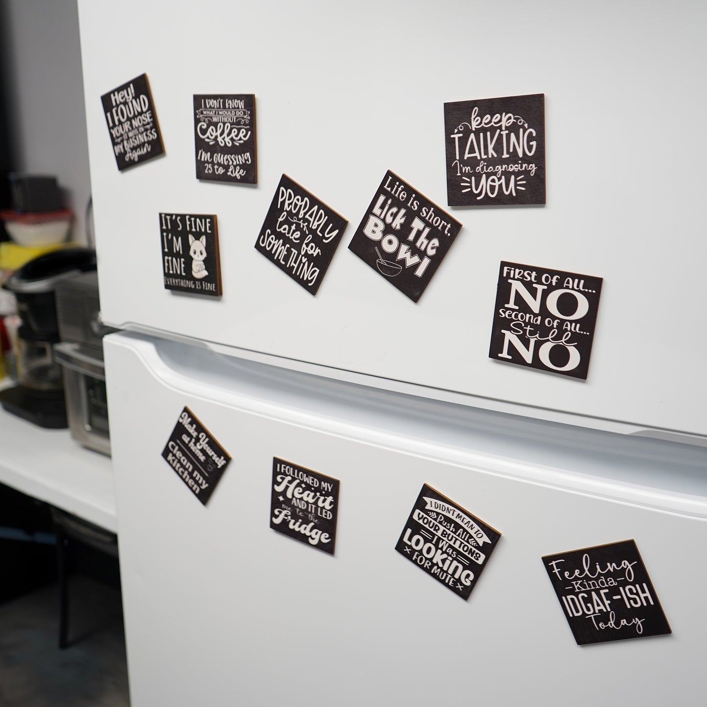 Why Y'all Trying to Test The Jesus in Me Fridge Magnet – 3 x 3 Inch