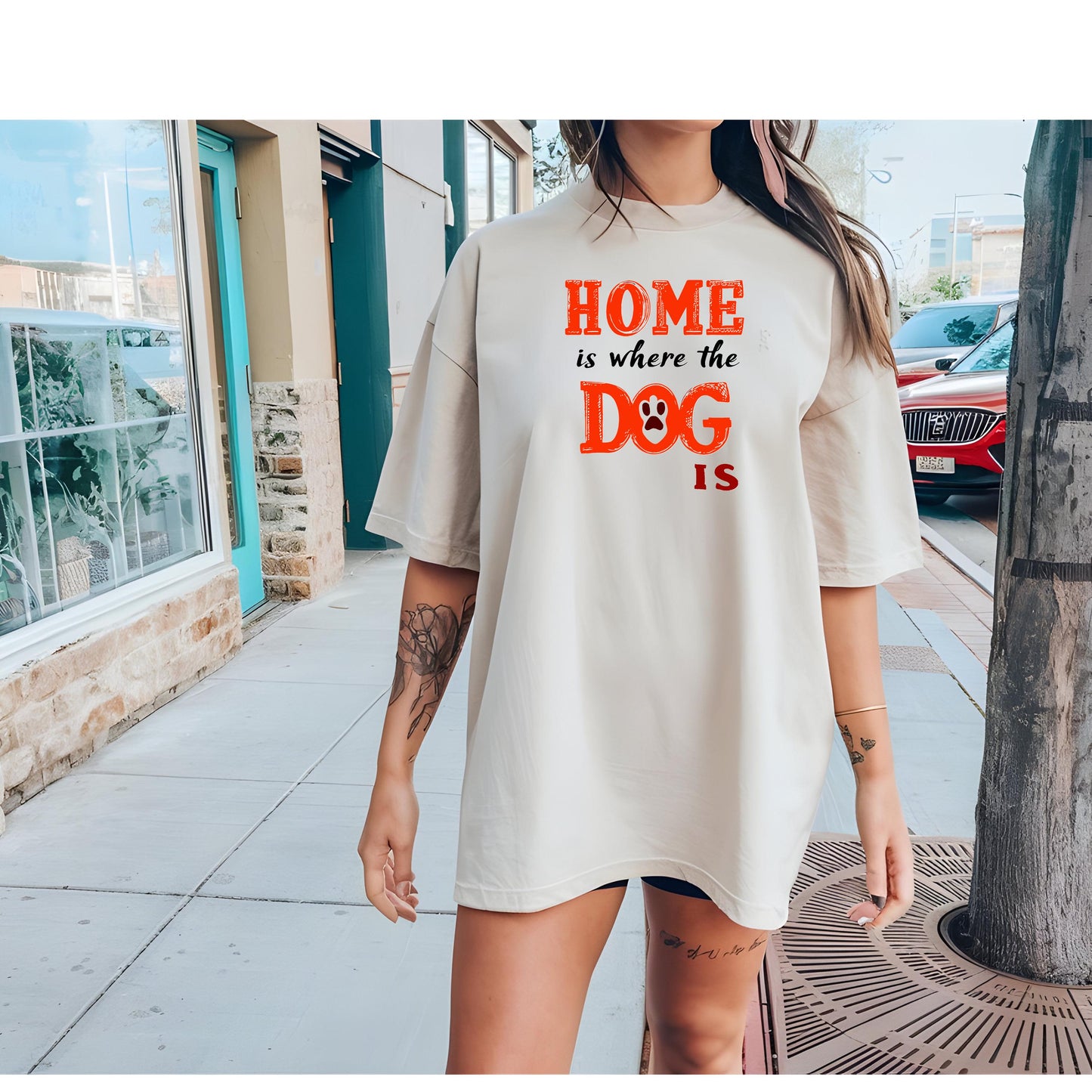 Home Is Where The Dog Is Unisex T-Shirt