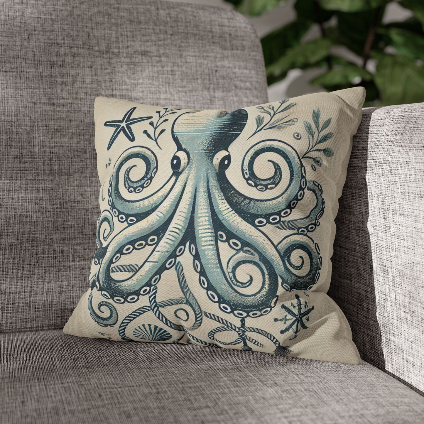 Octopus Pillow Cover Decor