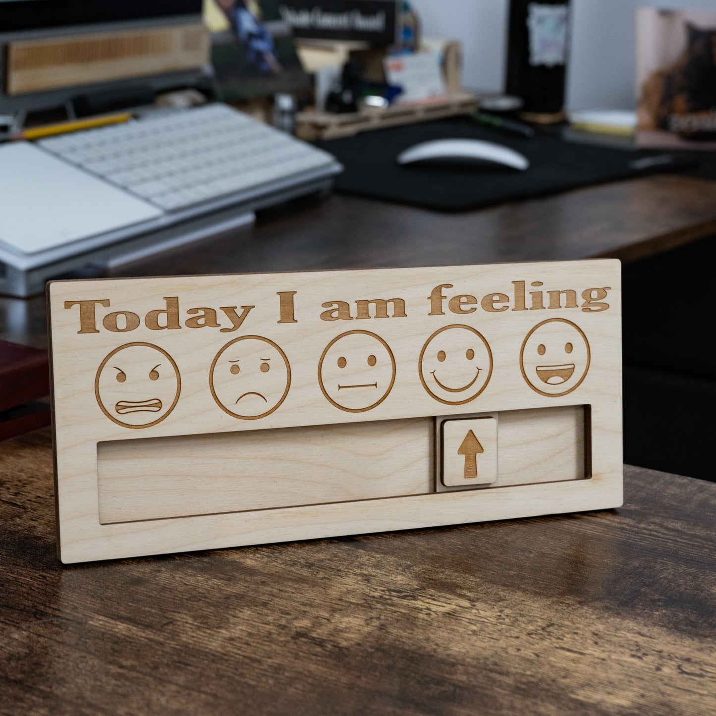 JennyGems Today I Am Feeling Sign, Emoji Feelings Chart, Daily Mood, Classroom Decorations, Therapy Office Decor