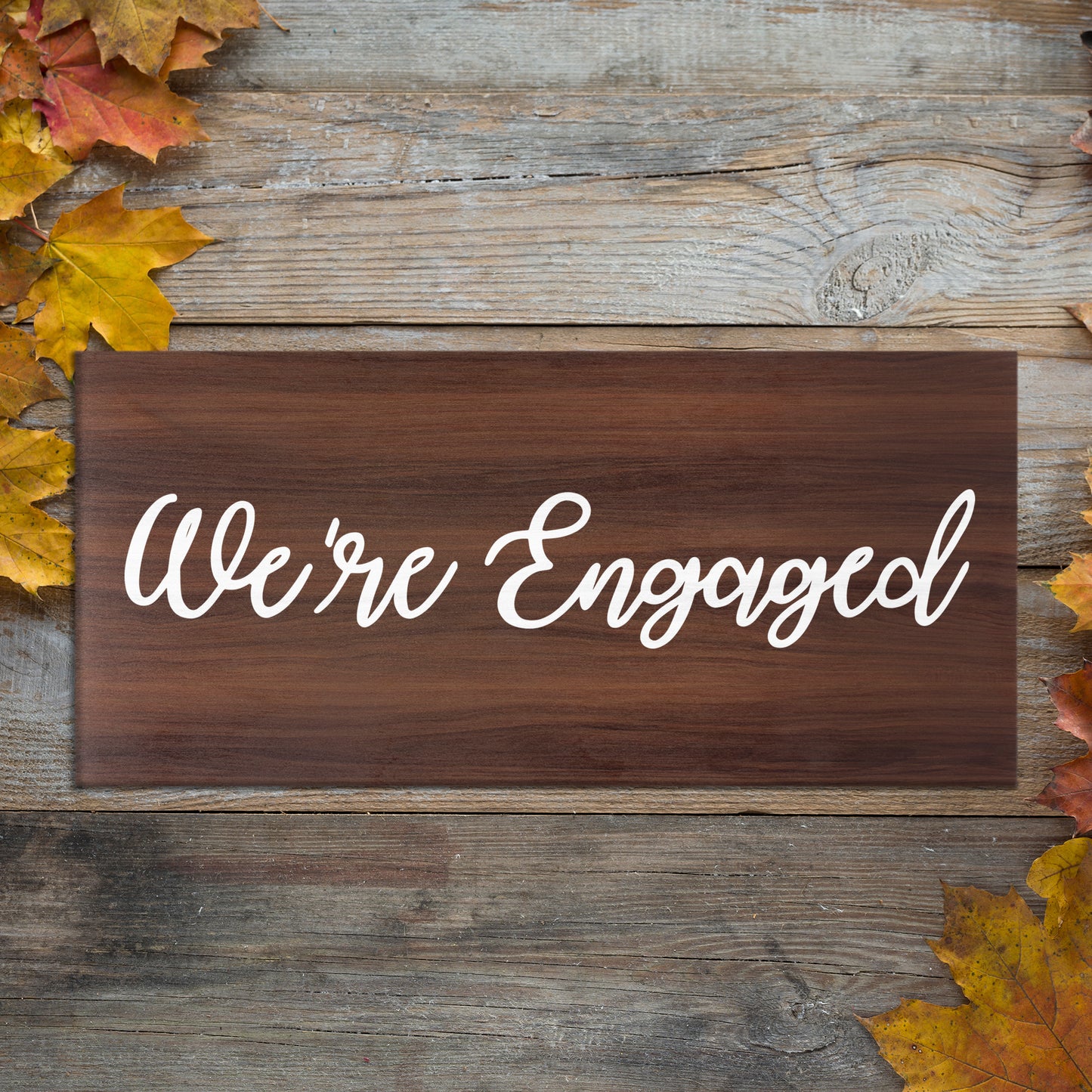 JennyGems We're Engaged | Engagement Photo Prop Sign | Engagement Announcement | Engagement Photoshoot Sign | Engagement Party Decoration|