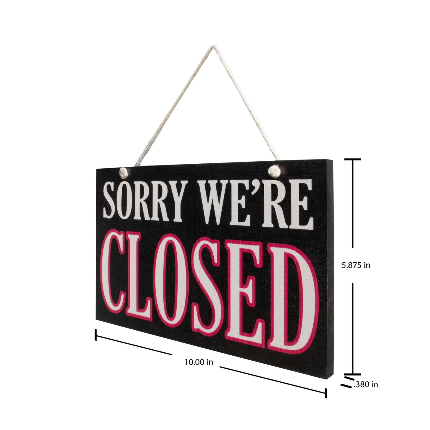 Business Open and Closed Door Sign, Reversible