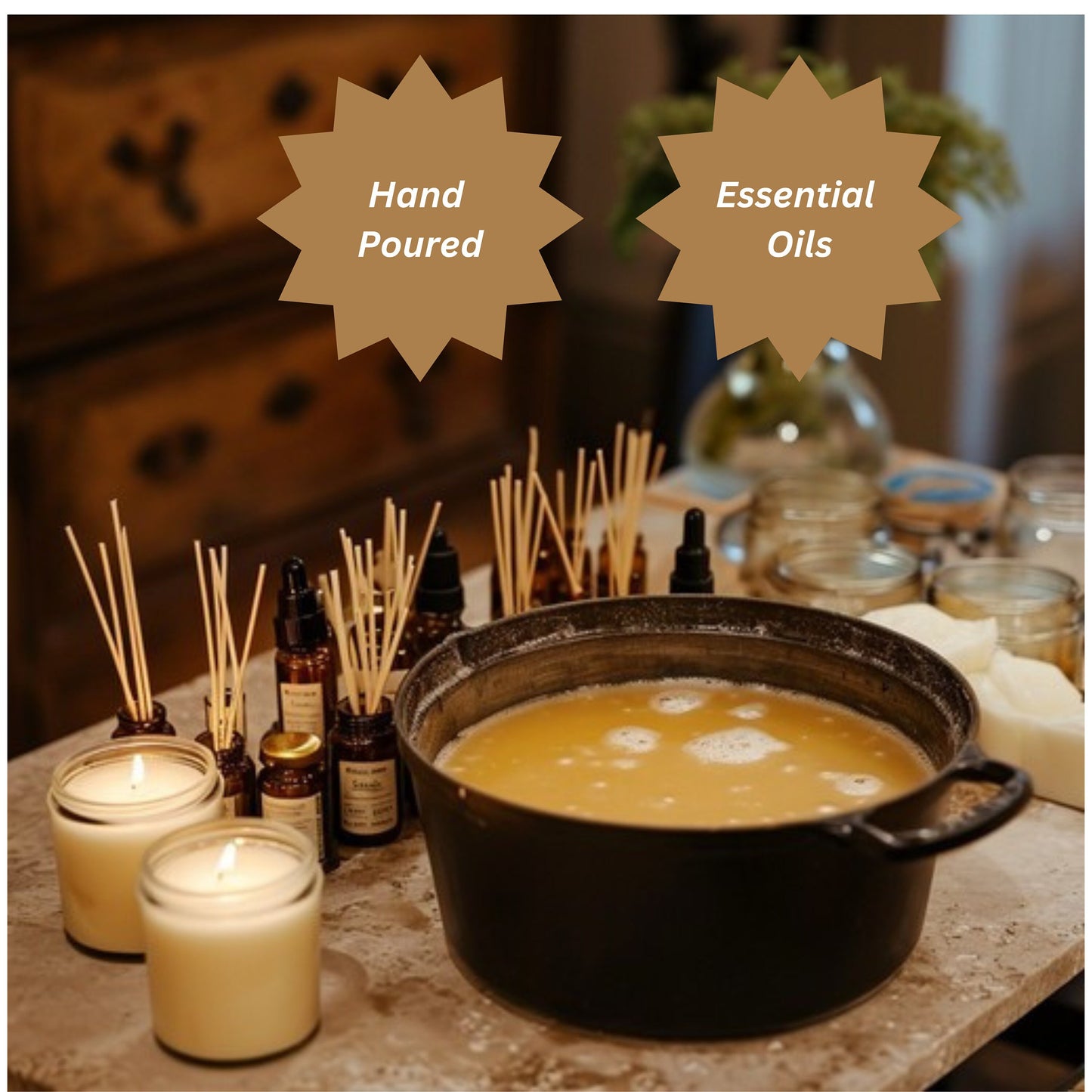 Coconut Scented Soy Candle for Wellness & Self Care – Relaxing Spa Candle for Tranquility, Stress Relief, and Meditation