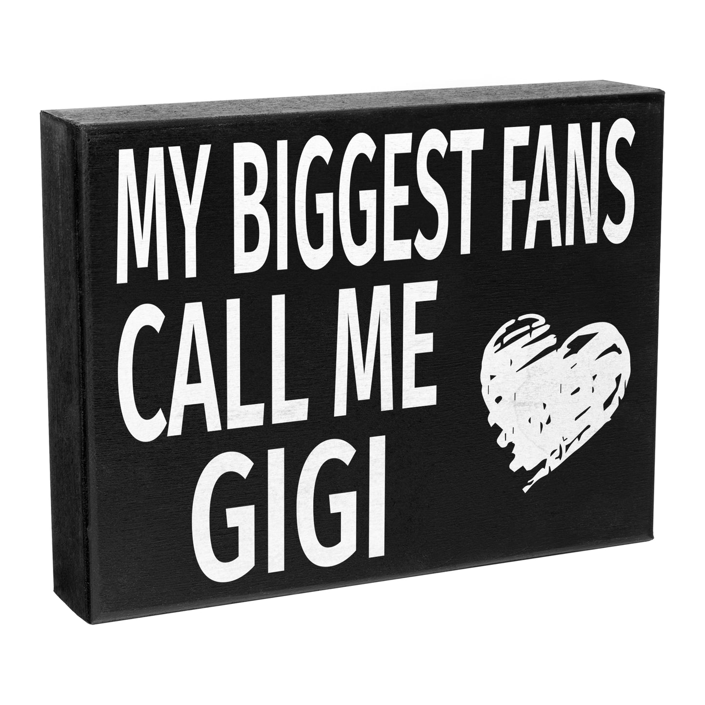 JennyGems Gifts for Gigi, Gigi Gifts from Granddaughter Grandson, My Biggest Fans Call Me Gigi Wood Sign, Gigi Gifts for Christmas, Gigi Birthday Gifts