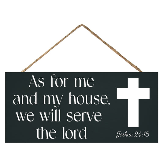 JennyGems As for Me and My House We Will Serve the Lord Inspirational Scripture Wall Art, Christian Wall Decor, Religious Gifts, Housewarmings