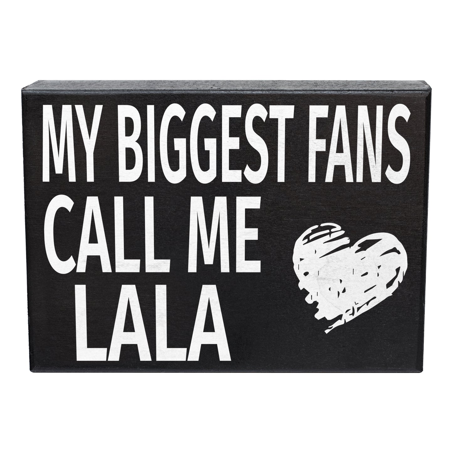 JennyGems My Biggest Fans Call Me Lala Sign, American Made 8x6 in Wall Hanging Decor, Lala Gifts, Wall Art