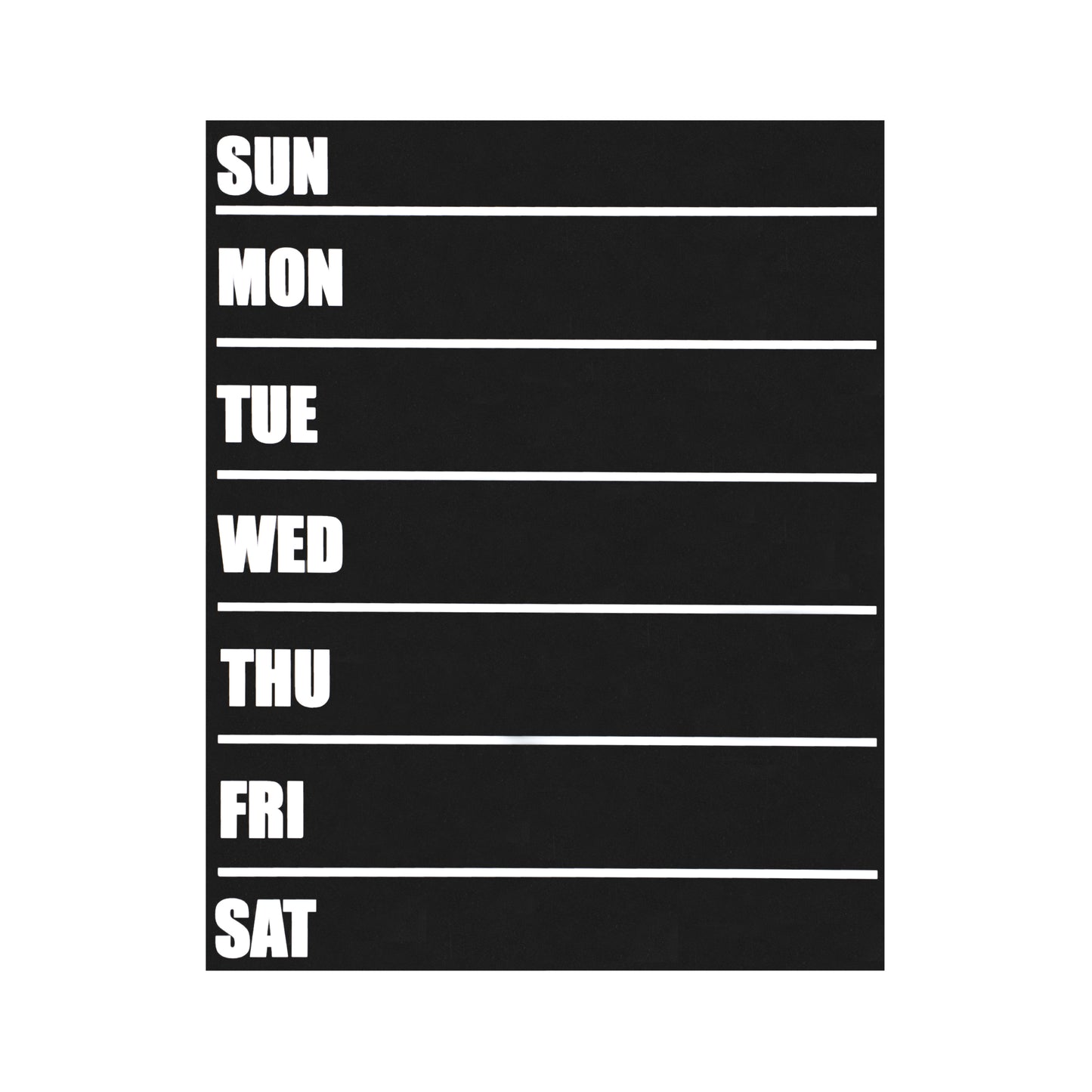 JennyGems Menu Chalkboard Sign, 11.5x14.5 Inches, Weekly Meal Planner Menu Board, Reusable Chore Chart, to Do List, Weekly Planner, Office Hours Sign for Business, American Made