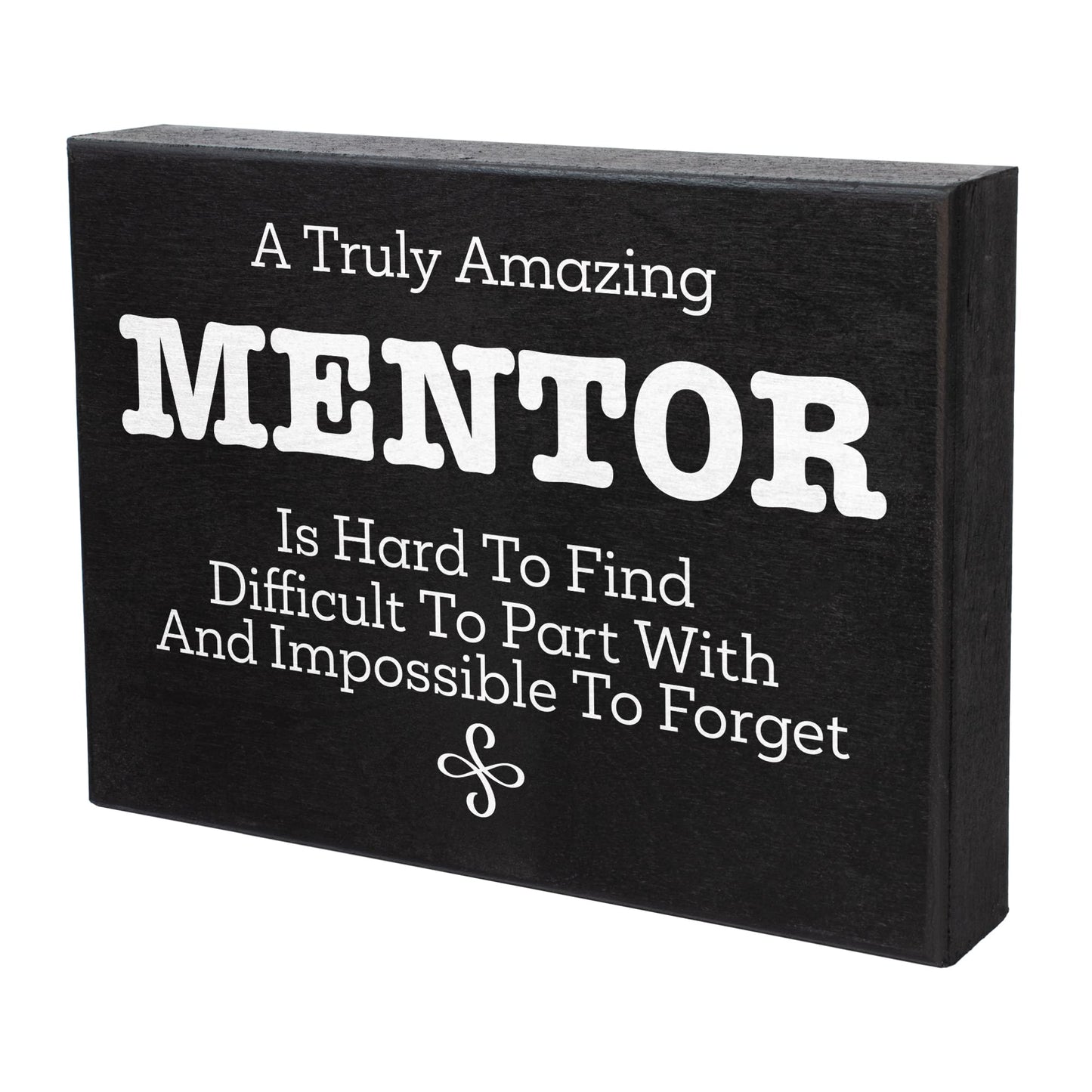 JennyGems Boss Gifts, Mentor Gifts, Gifts for Leader, Boss Mentor Leader Appreciation Gifts, 8x6 Inch Wood Sign, Bosses Day Gift, Gift for Mentor, Leader Gifts, Going Away Gifts Retirement