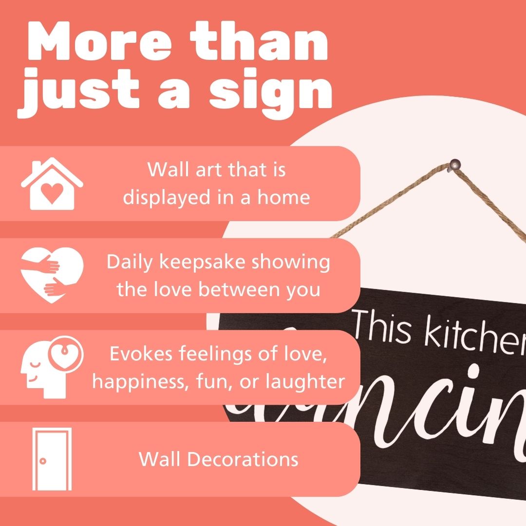 JennyGems This Kitchen is for Dancing | Funny Kitchen Signs | Farmhouse Kitchen Decor