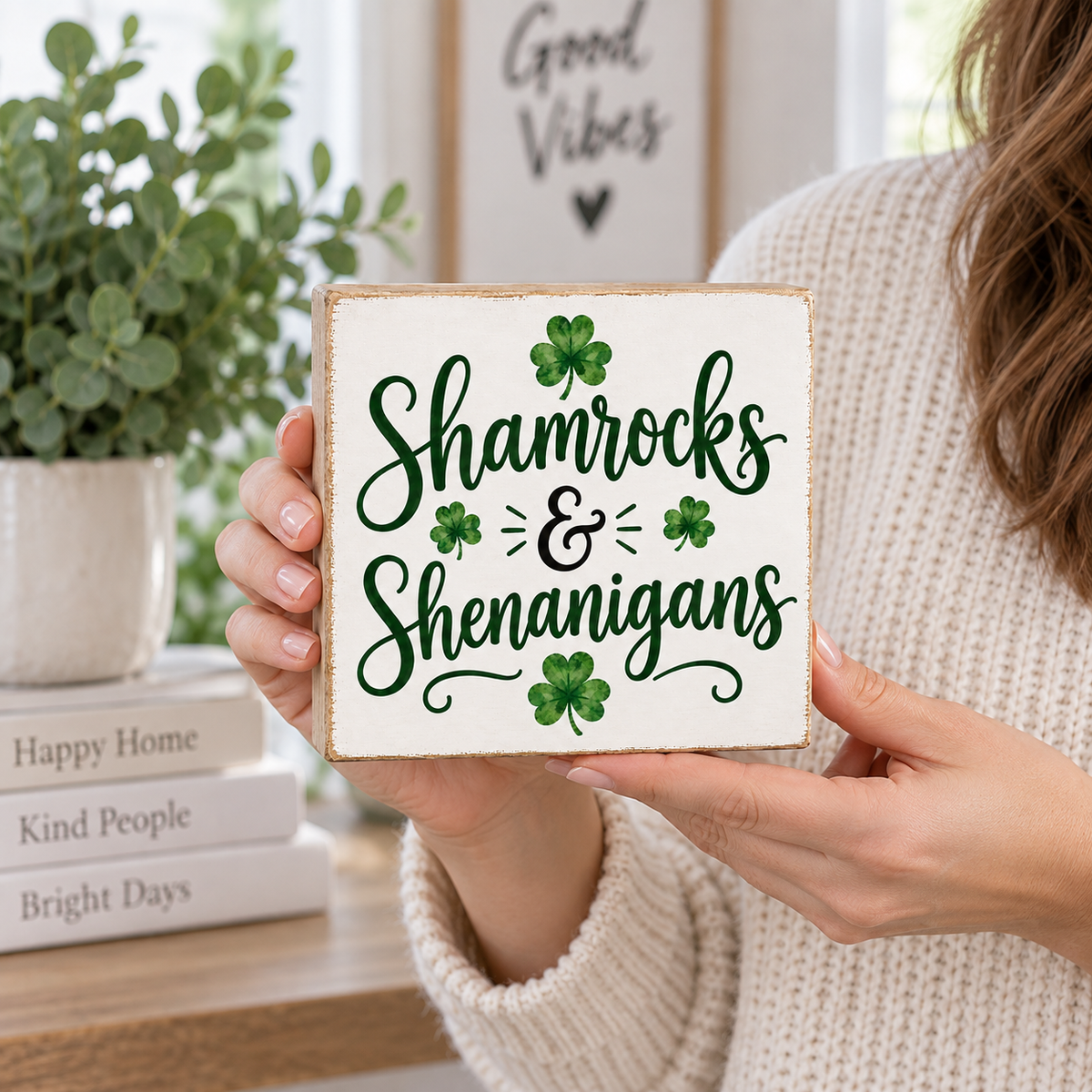 Shamrocks and Shenanigans Irish Decor Gift and St. Patricks Day