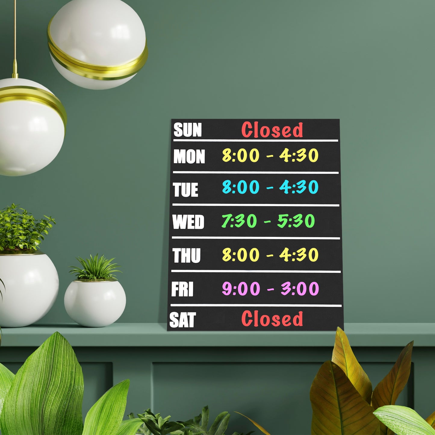 JennyGems Menu Chalkboard Sign, 11.5x14.5 Inches, Weekly Meal Planner Menu Board, Reusable Chore Chart, to Do List, Weekly Planner, Office Hours Sign for Business, American Made