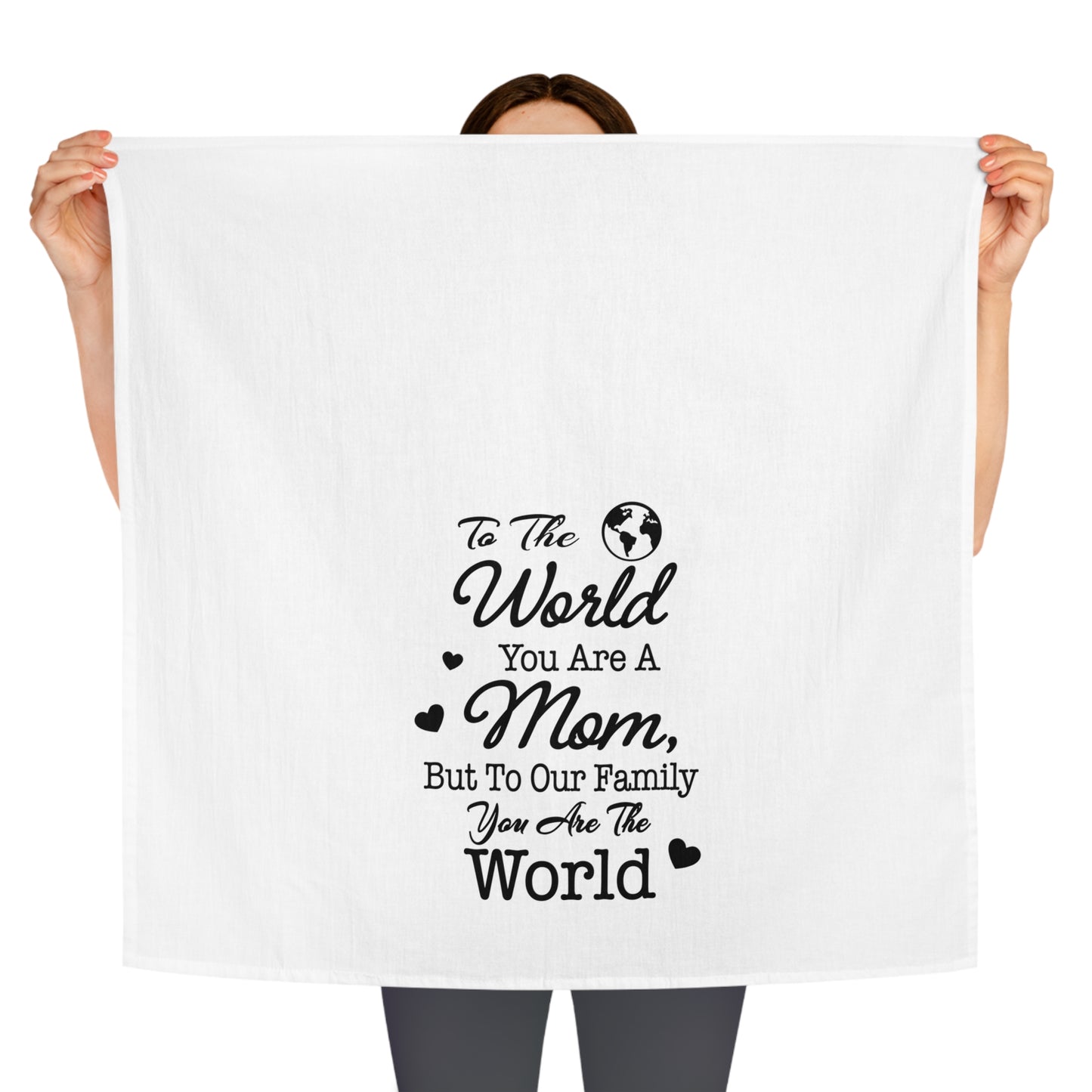 Unique Mothers Day Gift, Heartfelt Sentiment Kitchen Towel for Mom, Meaningful Tea Towel, Decorative Mom Gift for Home & Kitchen