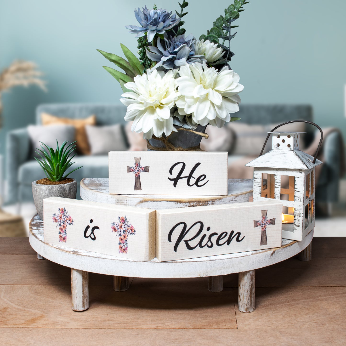 He Is Risen Easter Decor